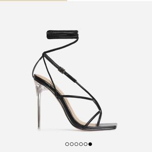 EGO Black Strappy Sandal